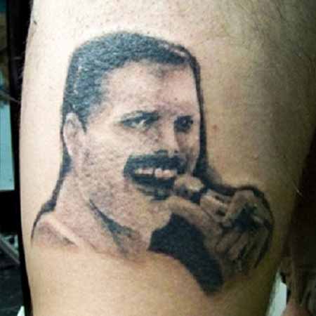 Freddie Mercury - tatueringsfail