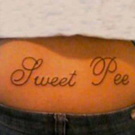 Sweet Pee - tatueringsfail